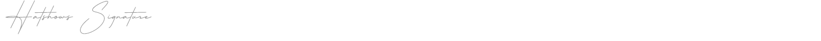 Hatshows Signature font preview
